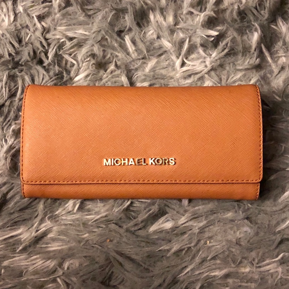 Authentic Mk Long Wallet Euc - image 1